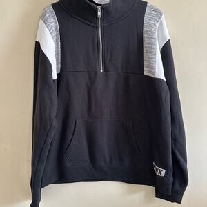 pink victoria’s secret half zip pullover size Medium